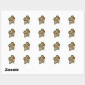 Sticker Étoile Un joyeux Noël (Feuille)