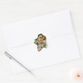 Sticker Étoile Un joyeux Noël (Enveloppe)