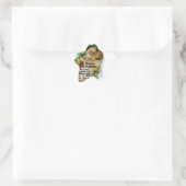 Sticker Étoile Un joyeux Noël (Sac)