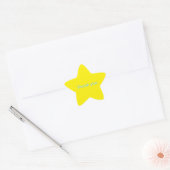 Sticker Étoile Une étoile Merci (Enveloppe)