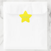 Sticker Étoile Une étoile Merci (Sac)