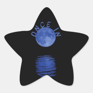 Sticker Étoile Une fois dans la lune bleue