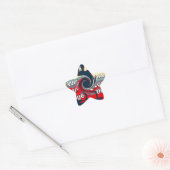 Sticker Étoile USA Change : Un design uni plus fort (Enveloppe)