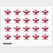 Sticker Étoile usa uk (Feuille)