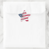 Sticker Étoile USA Unites : Stripes & Stars en Gras Design (Sac)