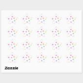 Sticker Étoile Valentines Day Candy Hearts Motif (Feuille)