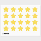 Sticker Étoile Vérifié Or Jaune (Feuille)