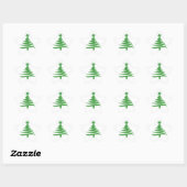 Sticker Étoile Vert sapin de Noël (Feuille)