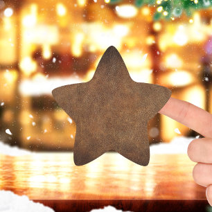 Sticker Étoile Vieux Monde Faux Leather