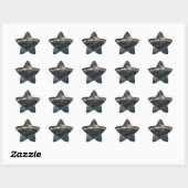 Sticker Étoile Ville spatiale suspendue dans l'univers (Feuille)