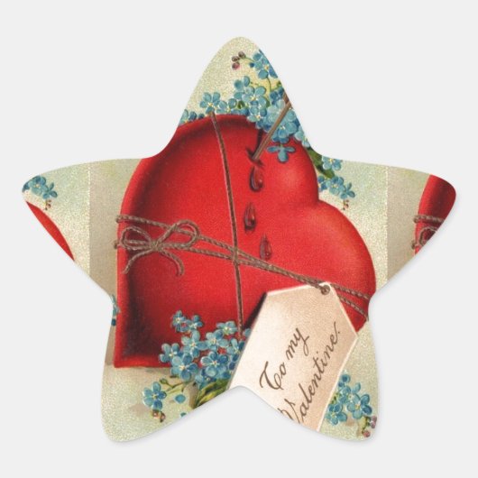 Sticker Étoile Vintage Big Red (Devant)