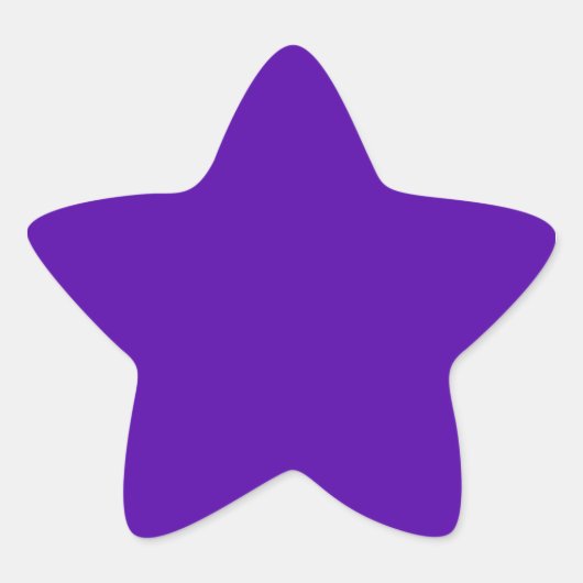 Sticker Étoile Violet uni intense (Devant)