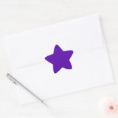 Sticker Étoile Violet uni intense (Enveloppe)