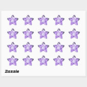 Sticker Étoile Violet, Violet Gem (Feuille)