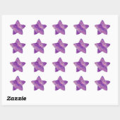 Sticker Étoile Violet violet texture ondulée (Feuille)