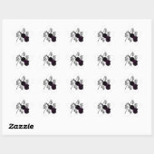 Sticker Étoile Violon,Amour rock_ (Feuille)