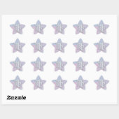 Sticker Étoile Virgo Zodiac Connexion Pastels Style Nacre Imprime (Feuille)