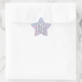 Sticker Étoile Virgo Zodiac Connexion Pastels Style Nacre Imprime (Sac)