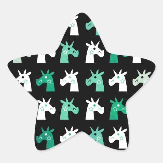 Sticker Étoile Vous êtes une licorne étoilée (Devant)