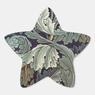 Sticker Étoile William Morris Acanthus Feuilles