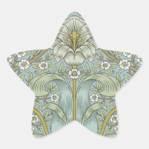 Sticker Étoile William Morris Spring Thicket : Floral antique