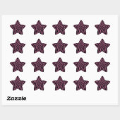 Sticker Étoile Zebra Elegance (Feuille)