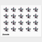 Sticker Étoile Zèbre (Feuille)