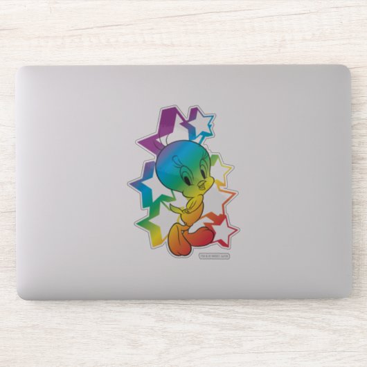 Sticker Étoiles arc-en-ciel TWEETY™ (Ordinateur)