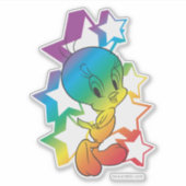 Sticker Étoiles arc-en-ciel TWEETY™ (Devant)