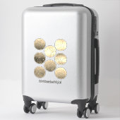 Sticker Étoiles, autocollants, coeur, mariage, fiançailles (Sur valise)