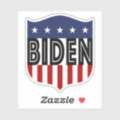 Sticker étoiles BIDEN et rayures (Feuille)