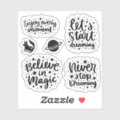 Sticker Étoiles & Constellations Profitez De Chaque Moment (Feuille)