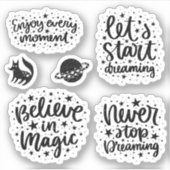 Sticker Étoiles & Constellations Profitez De Chaque Moment (Devant)