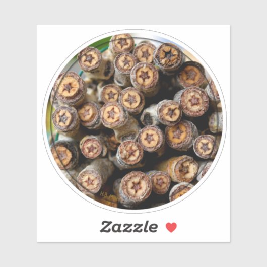 Sticker Étoiles des Cottonwood Trees le long du Rio Grande (Feuille)