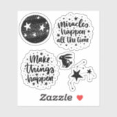 Sticker Étoiles et constellations font arriver les choses  (Feuille)