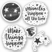 Sticker Étoiles et constellations font arriver les choses  (Devant)