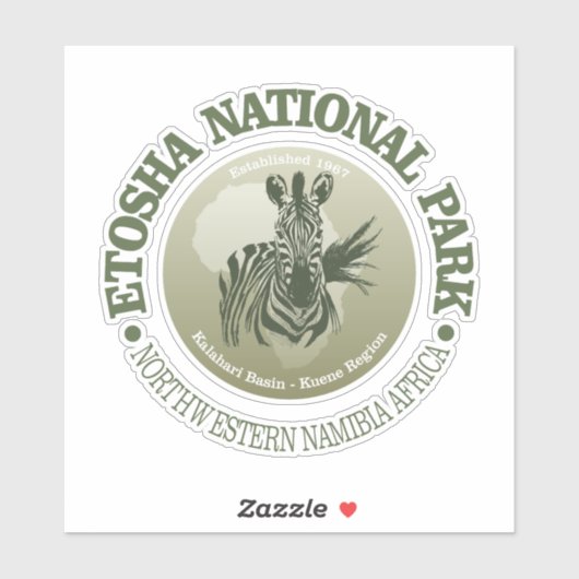 Sticker Etosha NP o) (Feuille)