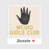 Sticker Étrange collant club filles (Feuille)
