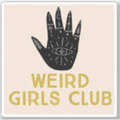 Sticker Étrange collant club filles (Devant)