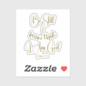 Sticker Être encore KJV Bible Verse (Feuille)