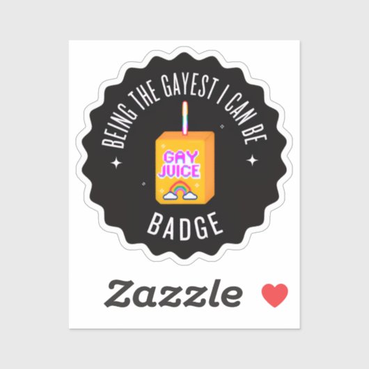 Sticker Être Gayest je peux être (Feuille)