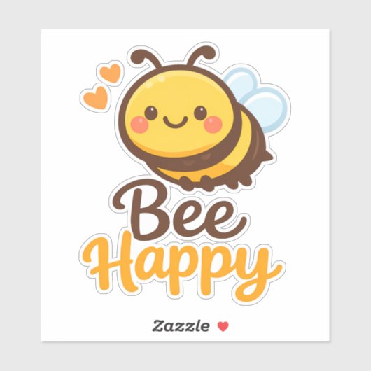 Sticker Être Heureux (Feuille)