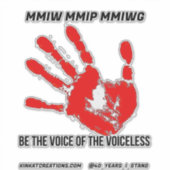 Sticker Être La Voix Des Sans Voix (Devant)