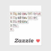 Sticker Être mort et connaître, Inspiration, Écriture bibl (Feuille)