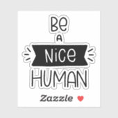 Sticker Être un homme gentil (Feuille)