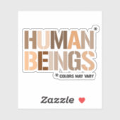 Sticker ÊTRES HUMAINS : Les couleurs peuvent varier (Feuille)