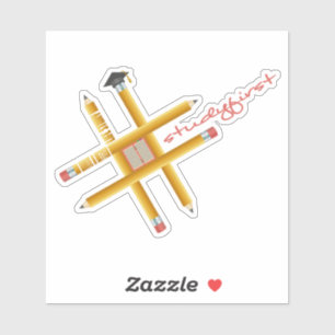 Sticker Étude du hashtag   Écrire une histoire d'une vie m