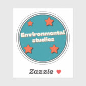Sticker Études environnementales (Feuille)