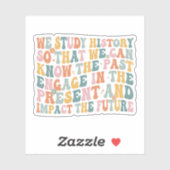 Sticker Études sociales Histoire Professeur Appréciation C (Feuille)