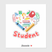 Sticker Étudiant (Feuille)